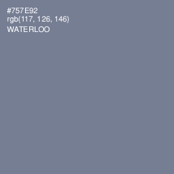 #757E92 - Waterloo  Color Image